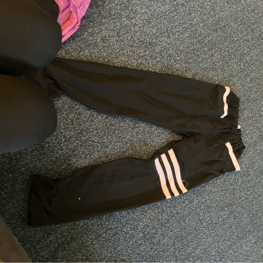 Kids Black Track Pants
